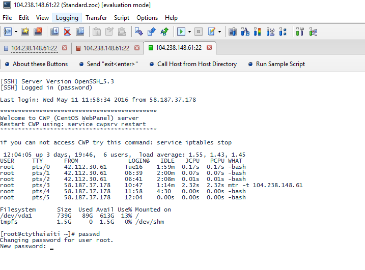 doi mat khau root vps thai aiti