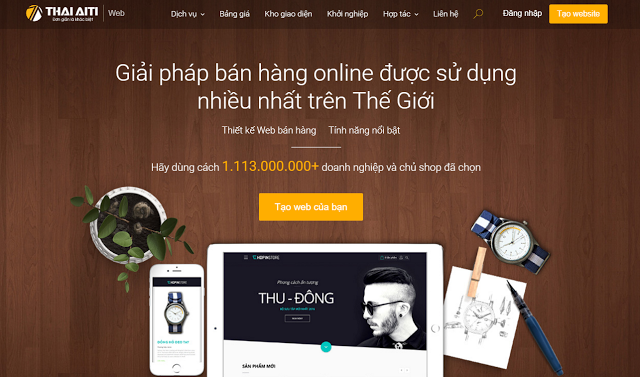 thaiaiti thiet ke web dang cap