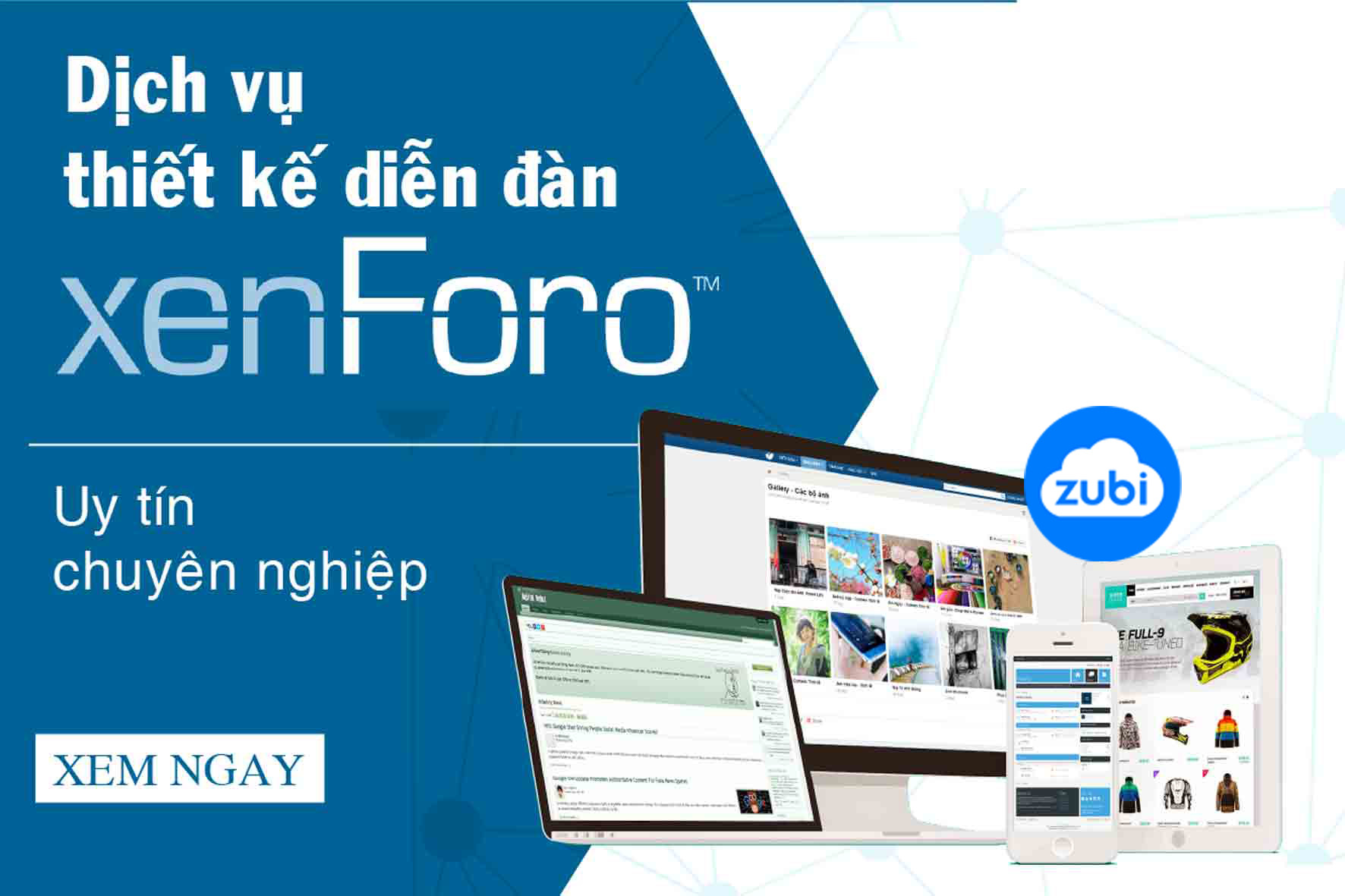 Dịch vụ thiết kế web forum tại Zubi Cloud