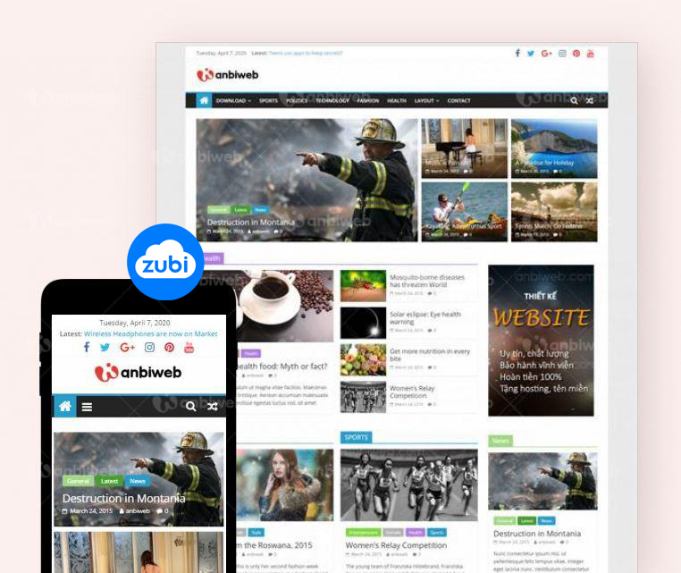 Dịch vụ thiết kế website báo chí, Thiết kế website báo điện tử, web tạp chí 8 thiet ke website bao chi 60406