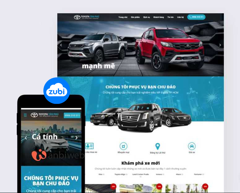 thiet ke web toyota tan phu