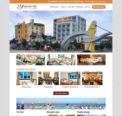 dịch vụ thiết kế website du lịch Thanh Hóa