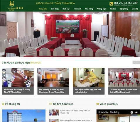 Thiết kế web nhà hàng ẩm thực chuyên nghiệp tại Hải Tiến
