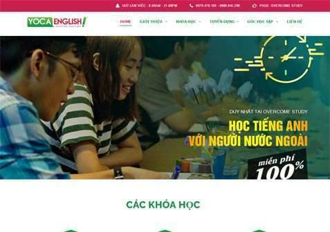 Dịch vụ website tiếng anh tại Long Biên