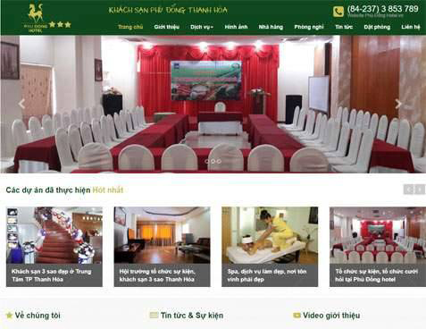 Thiết kế website nhà hàng Long Biên
