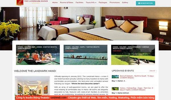 thiết kế web khách sạn – resoft chuyên nghiệp Quảng Ninh
