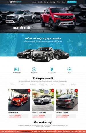 Thiết kế website ô tô - xe máy chuyên nghiệp