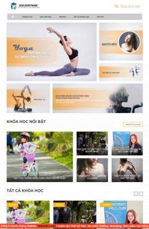 thiet ke website phong tap gym yoga the hinh tai long bien 10450