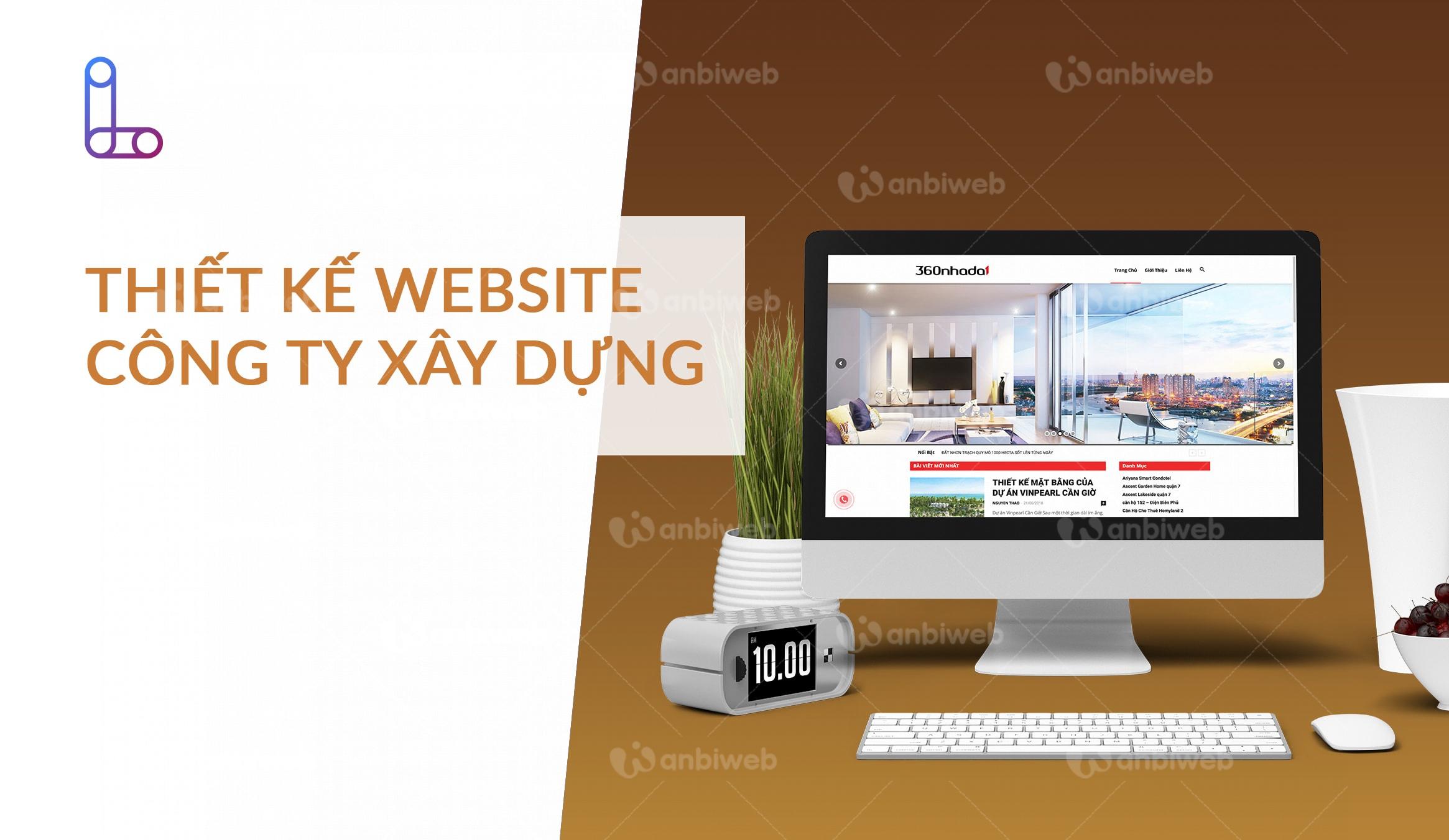 Thiết kế website công ty xây dựng tại Zubi Cloud