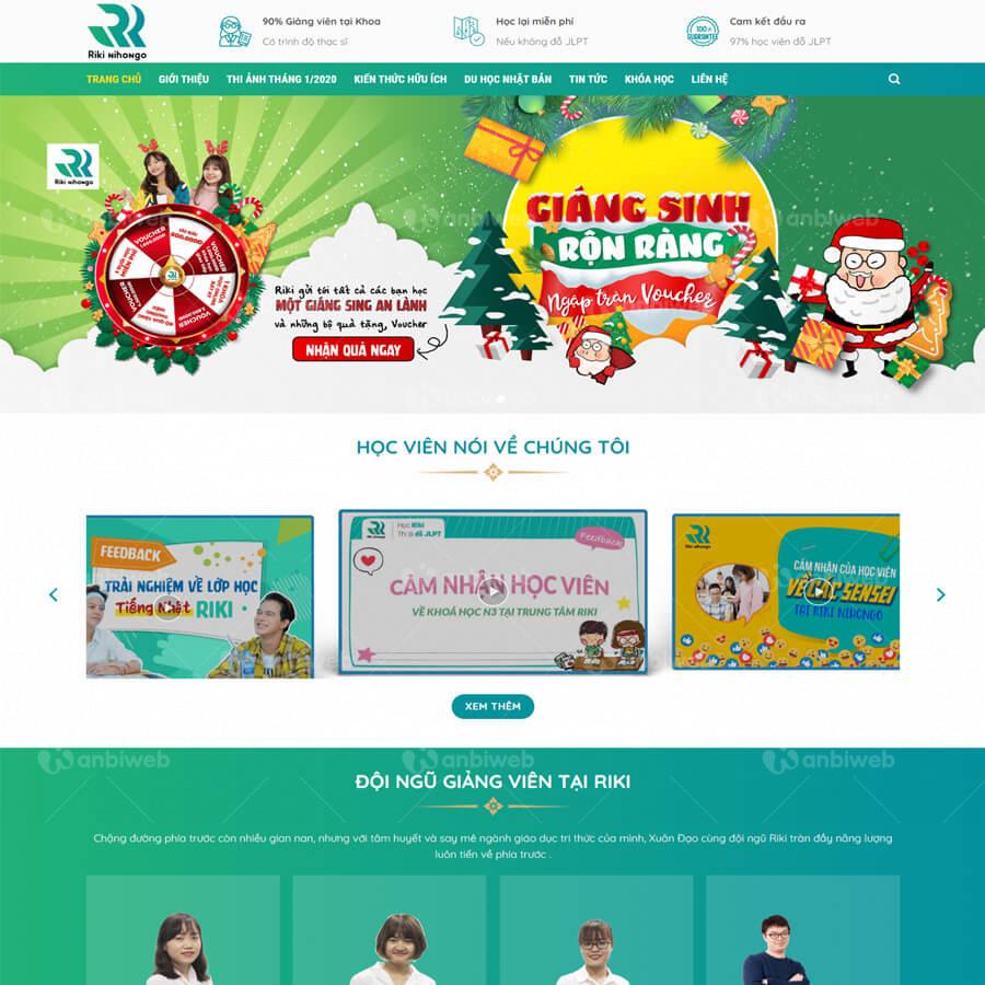 Thiết kế website trung tâm dạy ngoại ngữ tại Thanh Hóa