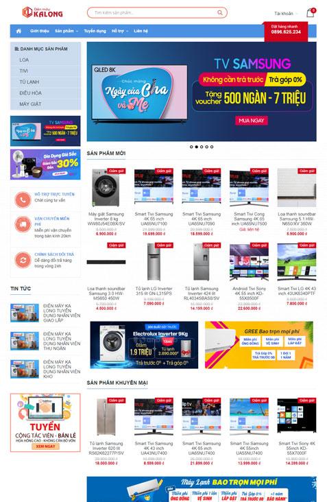 Dịch vụ thiết kế web siêu thị mini uy tín tại Dương Xá