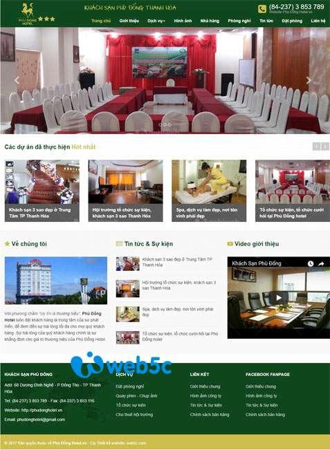 Dịch vụ thiết kế website nhà hàng uy tín tại Thạch Bàn