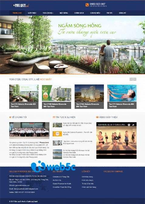 Thiết kế web bất động sản chuyên nghiệp tại Yên Viên Gia Lâm