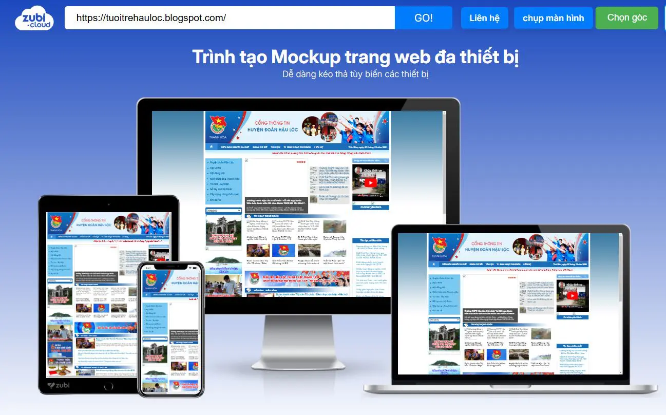 thiet ke web huyendoanhauloc